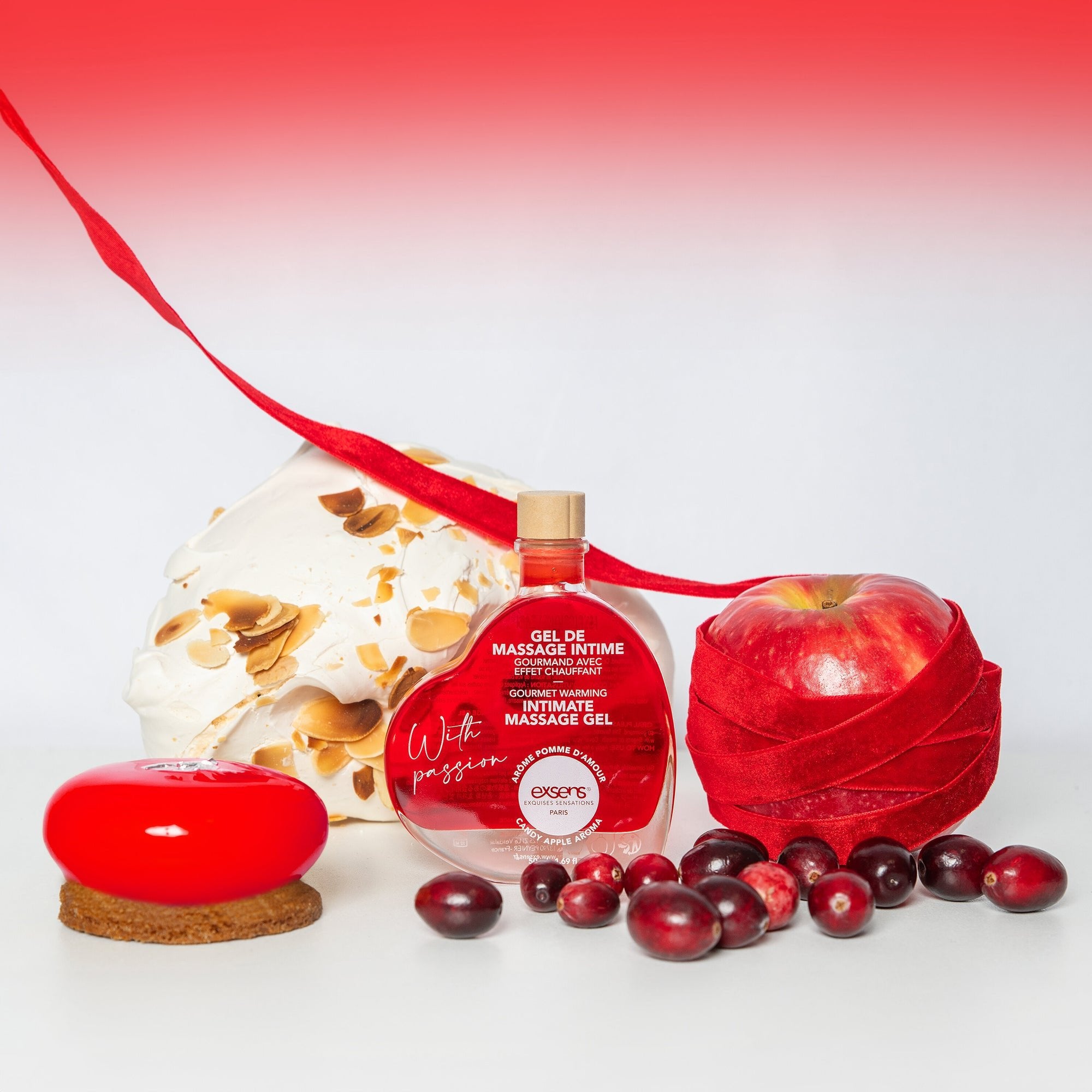 Exsens With Passion Candy Apple Aroma Massage Gel 50ml - Loveangels