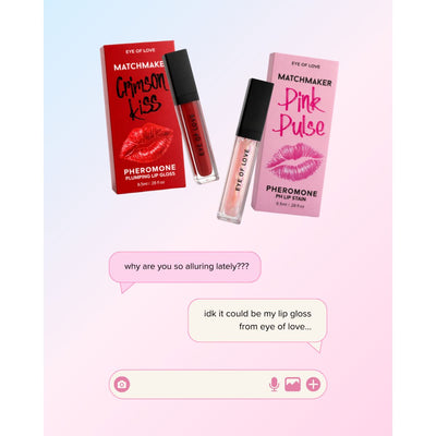 Eye of Love - Matchmaker Kiss Chemistry Lip Gloss - Crimson Kiss - Loveangels