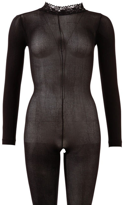 Fantasy by Cottelli Crotchless Catsuit Bodystocking - Loveangels
