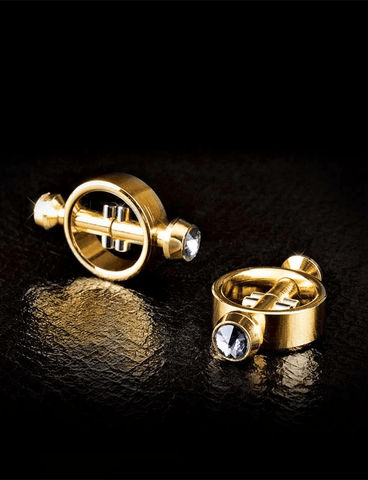 Fetish Fantasy Gold Magnetic Nipple Clamps - Loveangels