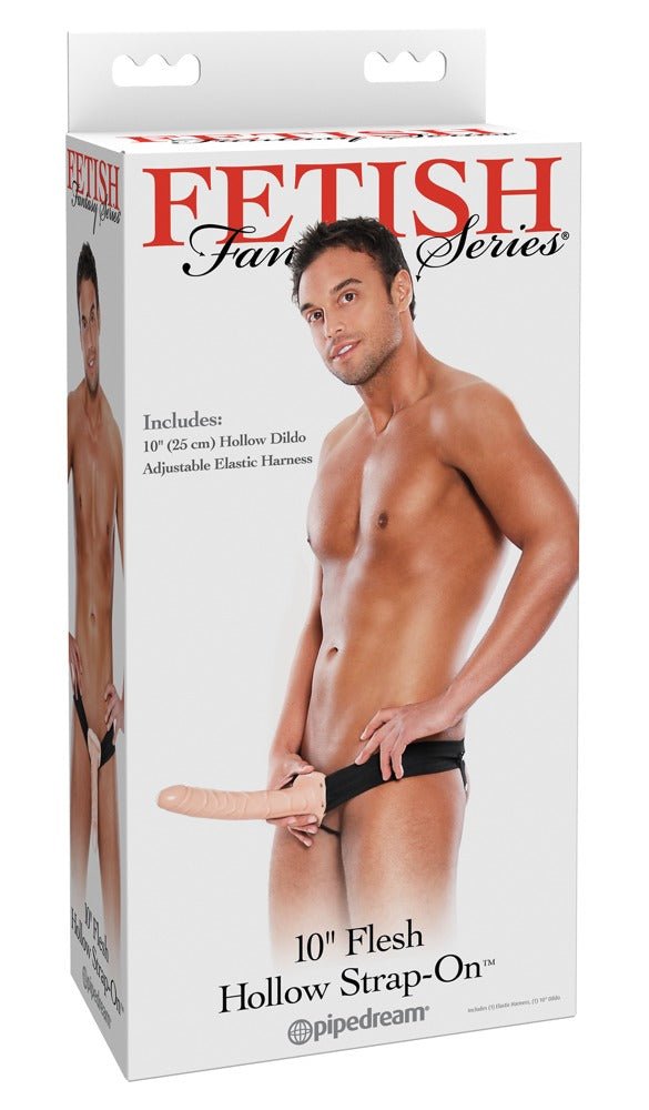 Fetish Fantasy Series 10 Inch Hollow Strap On - Loveangels