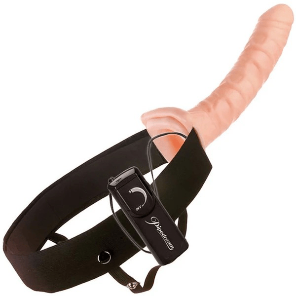 Fetish Fantasy Series 10 Inch Vibrating Hollow Strap - On - Loveangels