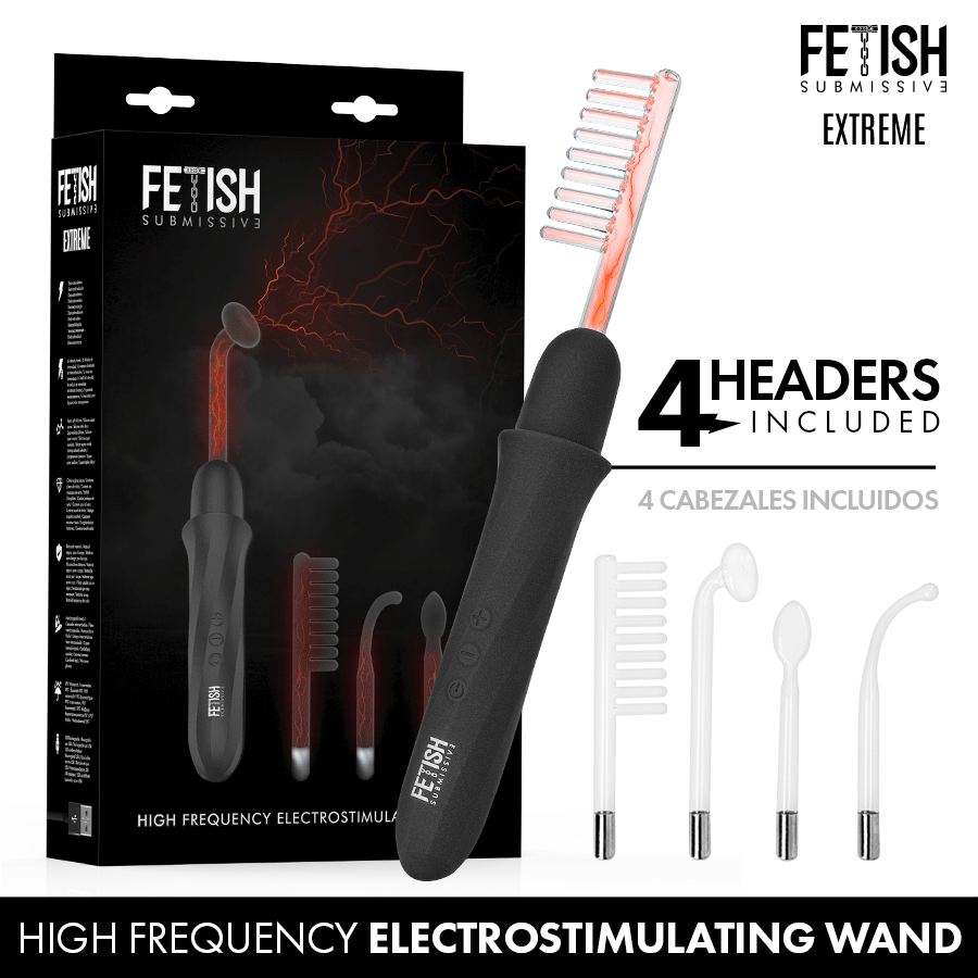 Fetish Submissive High Frequency Electrostimulation Wand - Loveangels