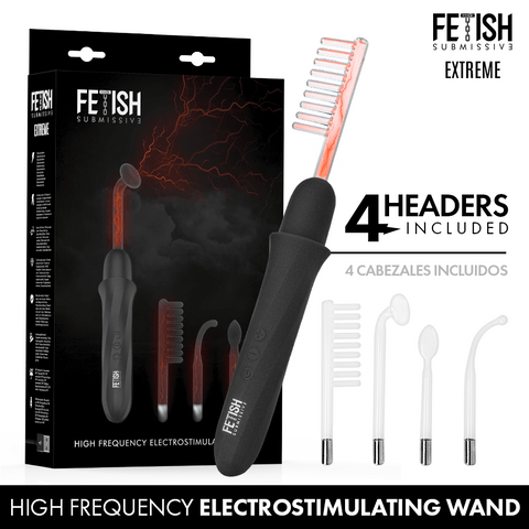 Fetish Submissive High Frequency Electrostimulation Wand - Loveangels