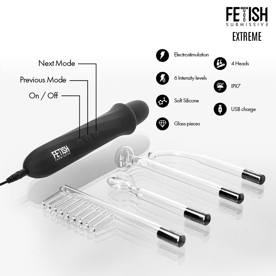 Fetish Submissive High Frequency Electrostimulation Wand - Loveangels