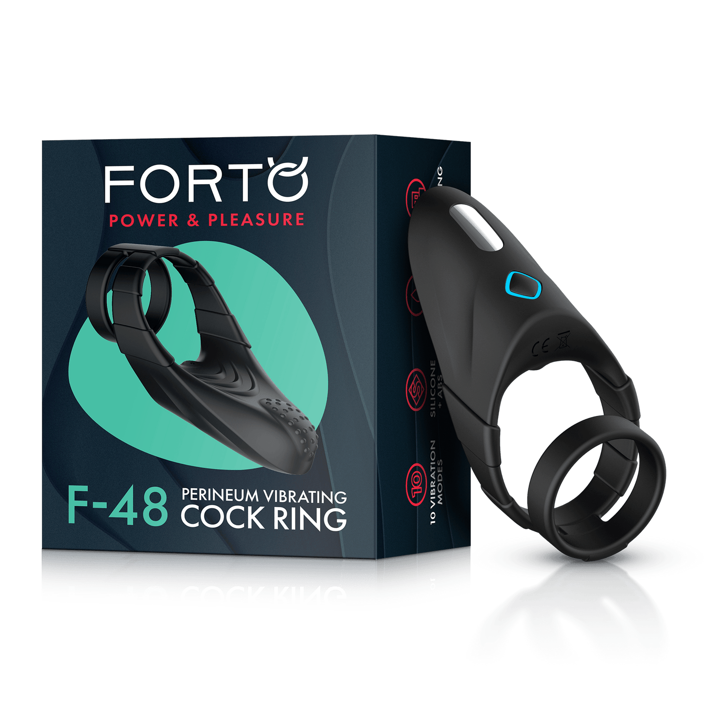 Forto F - 48 Vibrating Perineum Double C - Ring - Loveangels