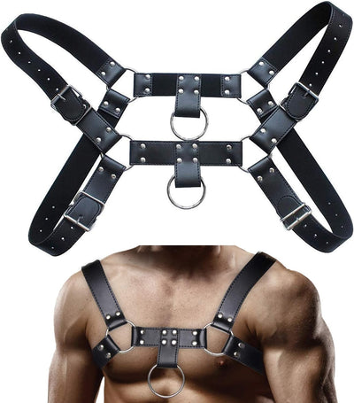 Genuine Leather Body Chain Harness III - Loveangels