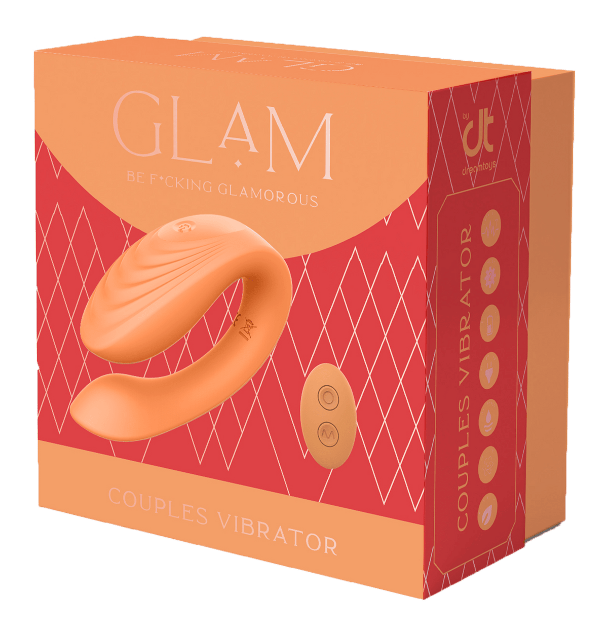 Glam Couple’s Vibrator With Remote Control - Loveangels