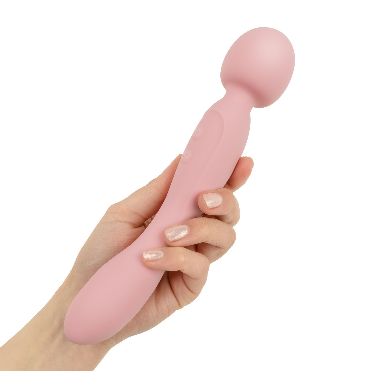Good Vibes Only Double-Sided Soft Silicone Wand Vibrator - Loveangels
