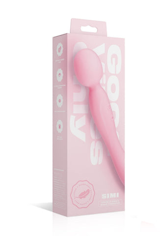 Good Vibes Only Double-Sided Soft Silicone Wand Vibrator - Loveangels
