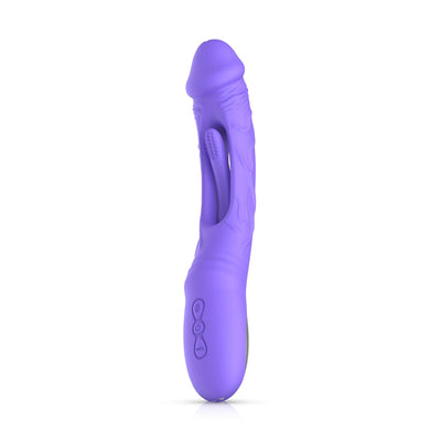 Good Vibes Only Flax Vibrating Dildo with G-Spot Stimulator - Loveangels