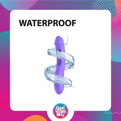 Good Vibes Only Flax Vibrating Dildo with G-Spot Stimulator - Loveangels