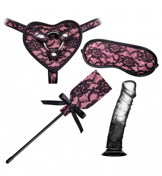 Guilty Pleasure Solid 7 Inch Strap On Gift Set - Loveangels