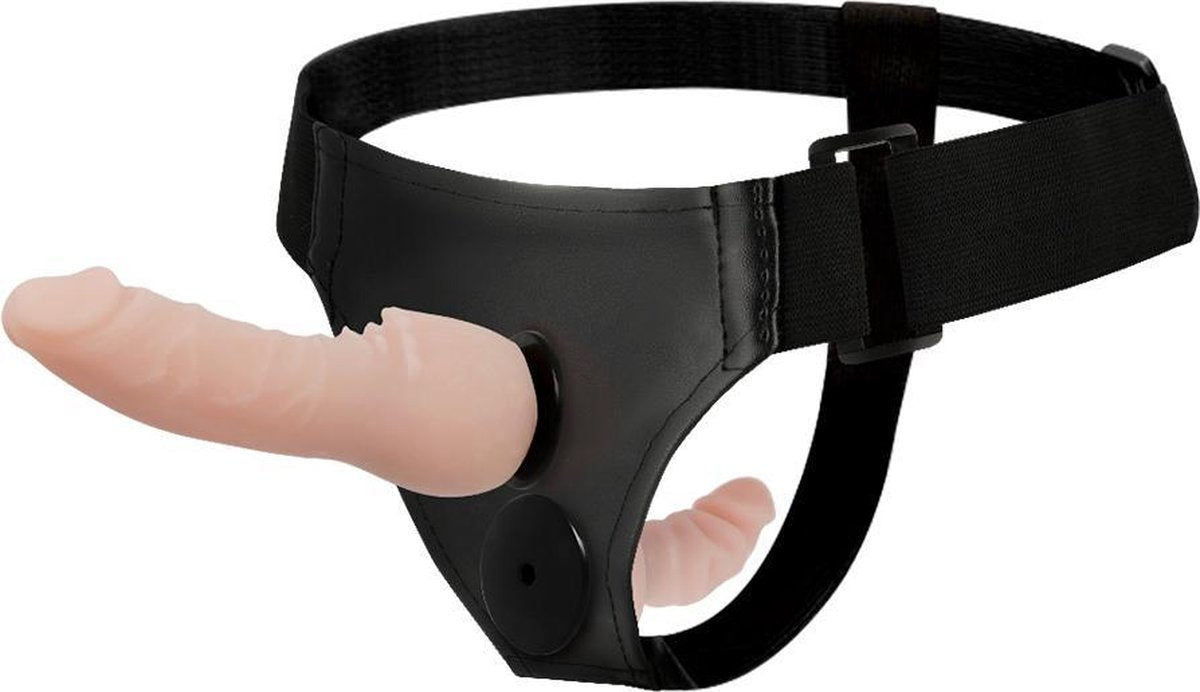 Harness Attraction Wayne 6.8 Inch & 3.2 Inch Double Strap On - Loveangels