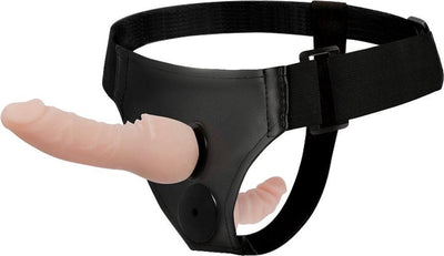 Harness Attraction Wayne 6.8 Inch & 3.2 Inch Double Strap On - Loveangels