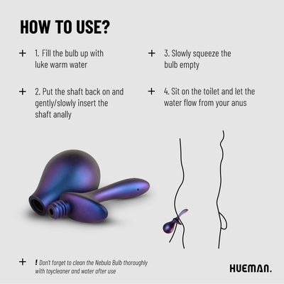 Hueman Nebula Bulb Anal Douche 220ml - Loveangels