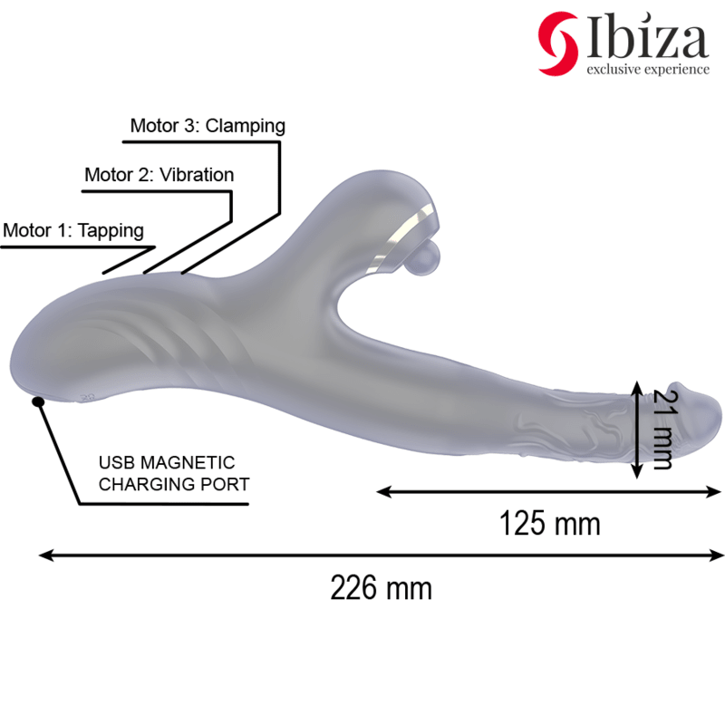 Ibiza Two Dragons Vibrator - Loveangels