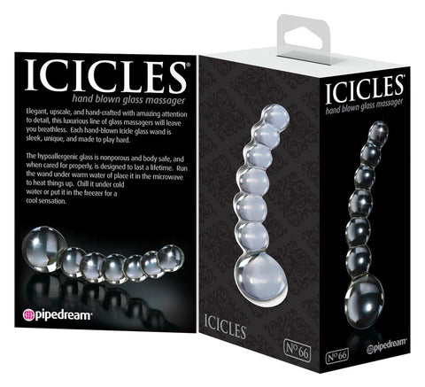 Icicles No 66 Hand Blown Glass Massager - Loveangels