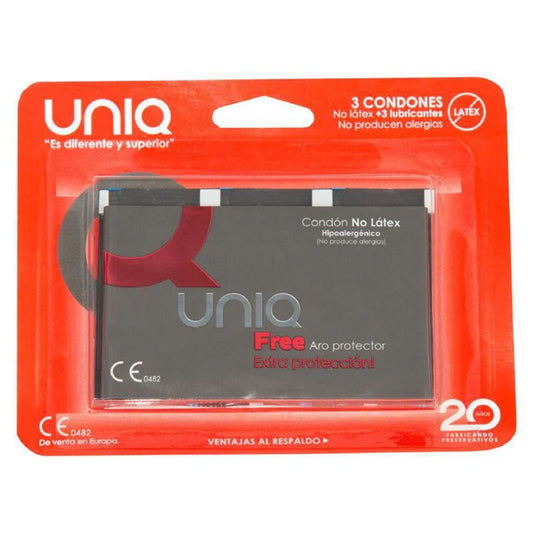 UNIQ Latex Free Condoms 3pk