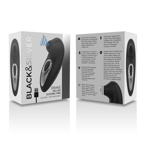 Black & Silver Drake Deluxe Sucking Vibe