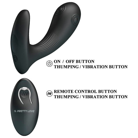 Pretty Love Mirabelle Prostate Vibrator with Remote Control