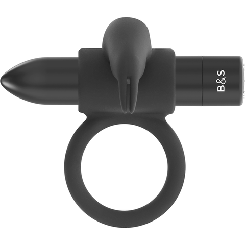 Black & Silver Burton Vibrating Ring Black