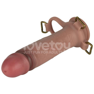 Ingen Adjustable Enhanced Strap On Harness With 9 Inch Hollow Dildo - Loveangels