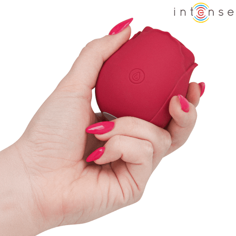 Intense Camellia Clitoral Suction Rose by Waves Bordeaux - Loveangels