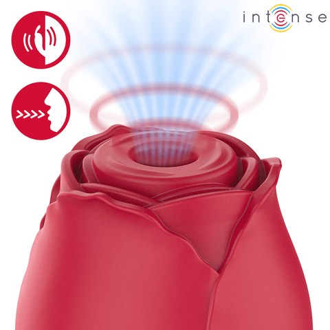 Intense Camellia Clitoral Suction Rose by Waves Bordeaux - Loveangels