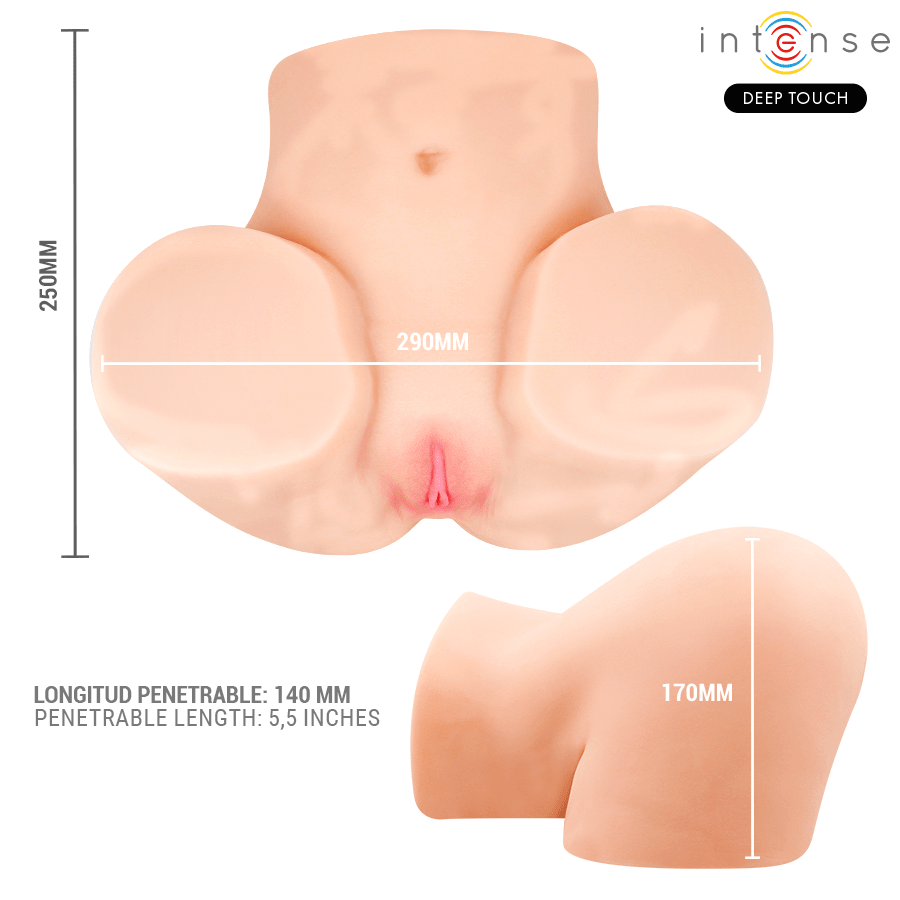 Intense Deep Touch Ginger Remote Control Masturbator With Suction, Heat, Vibration And Voice - Loveangels