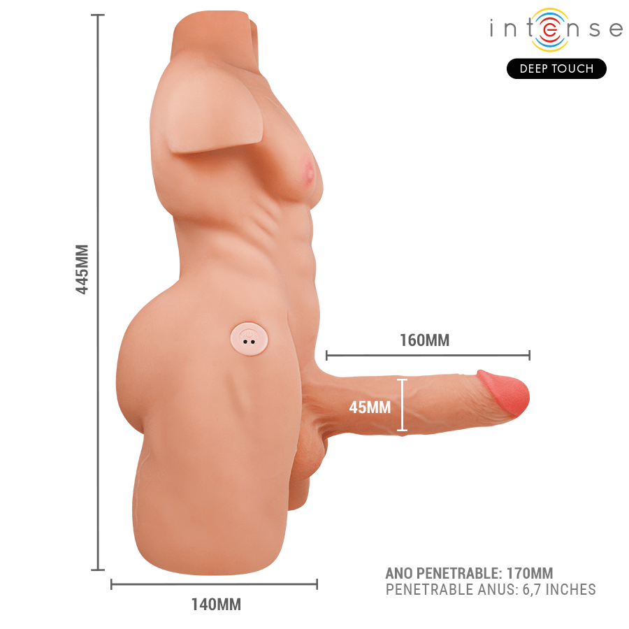 Intense Deep Touch Marty Remote Control Torse With Thrusting And Vibration - Loveangels