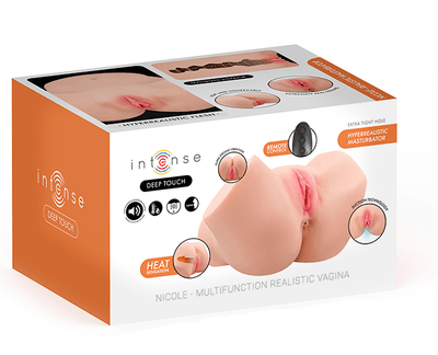Intense Deep Touch Nicole Remote Control Masturbator With Suction, Heat, Vibration And Voice - Loveangels