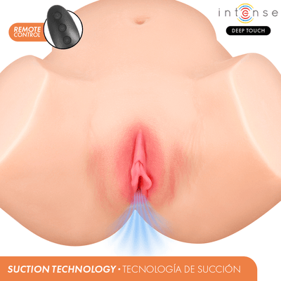Intense Deep Touch Nicole Remote Control Masturbator With Suction, Heat, Vibration And Voice - Loveangels