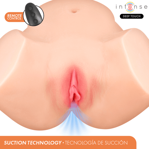 Intense Deep Touch Nicole Remote Control Masturbator With Suction, Heat, Vibration And Voice - Loveangels