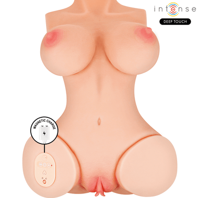 Intense Deep Touch Vero Remote Control Torse With Suction, Heat, Vibration And Voice - Loveangels