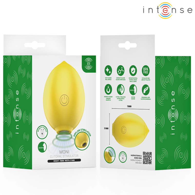 Intense Moni Lemon Air Pulse Clitoral Stimulator - Loveangels