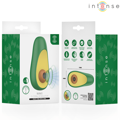 Intense Waki Avocado Air Pulse Clitoral Stimulator - Loveangels