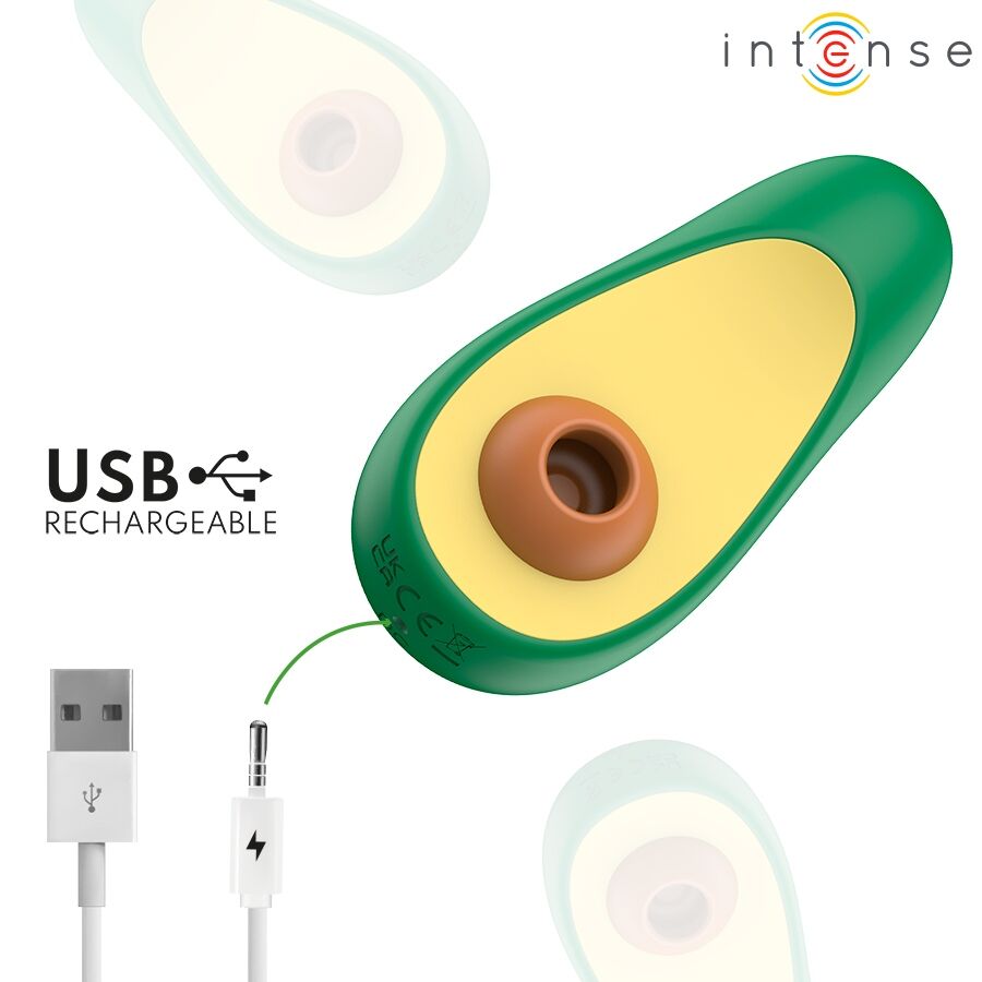 Intense Waki Avocado Air Pulse Clitoral Stimulator - Loveangels