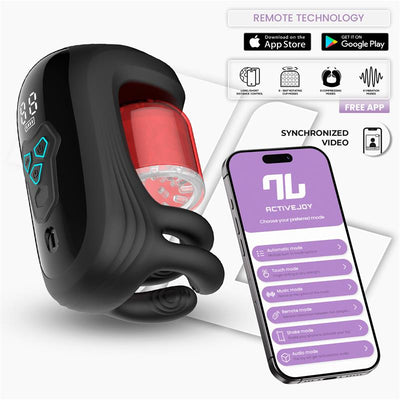 Into You App Series Torky Compressing Rotating Masturbator with App - Loveangels