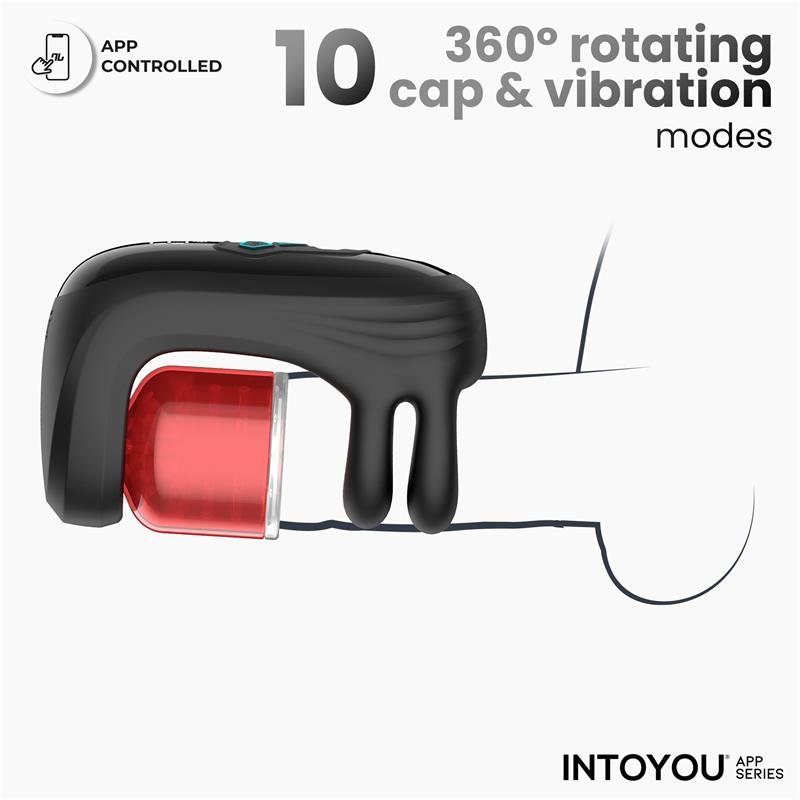 Into You App Series Torky Compressing Rotating Masturbator with App - Loveangels