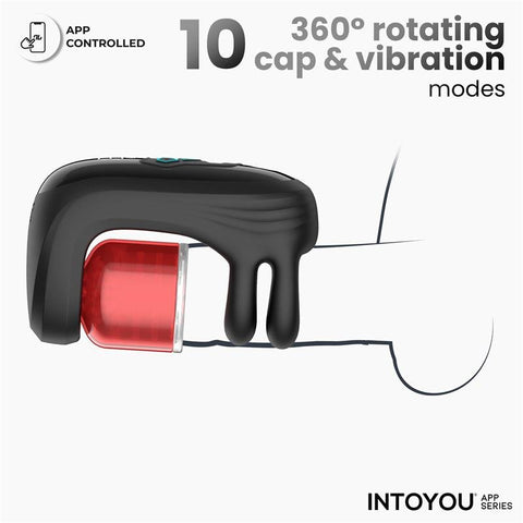 Into You App Series Torky Compressing Rotating Masturbator with App - Loveangels
