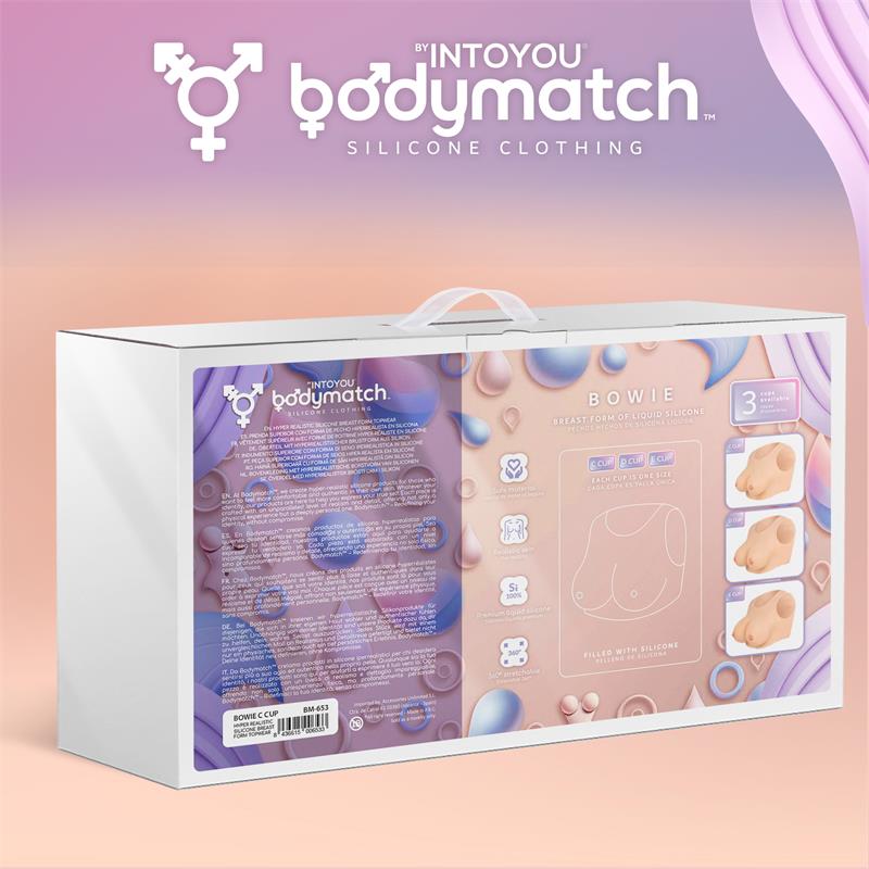 Into You Bodymatch Bowie Realistic Breast Form Liquid Silicone C Cup - Loveangels