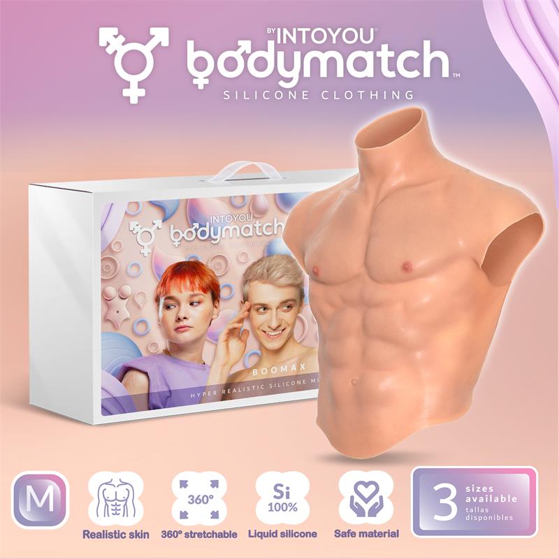Into You Boomax Hyper Realistic Muscle Suit Liquid Silicone Size M - Loveangels