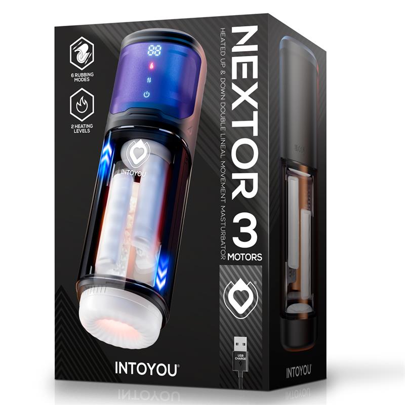 Into You Nextor Advanced Rubbing Masturbator With Heat - Loveangels