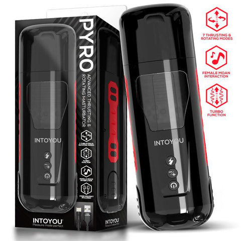 Into You Pyro Advanced Vibrating Thrusting Rotating Masturbator - Loveangels