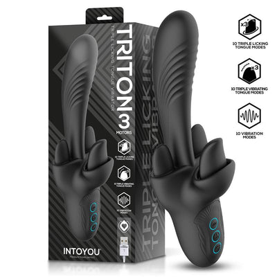 Into You Triton Triple Licking Tongue Vibrator - Loveangels