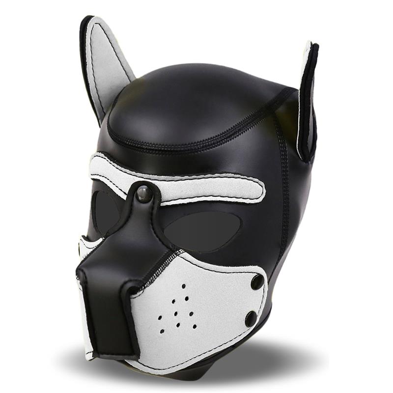 IntoYou Black And White Neoprene Dog Hound Hood - Loveangels