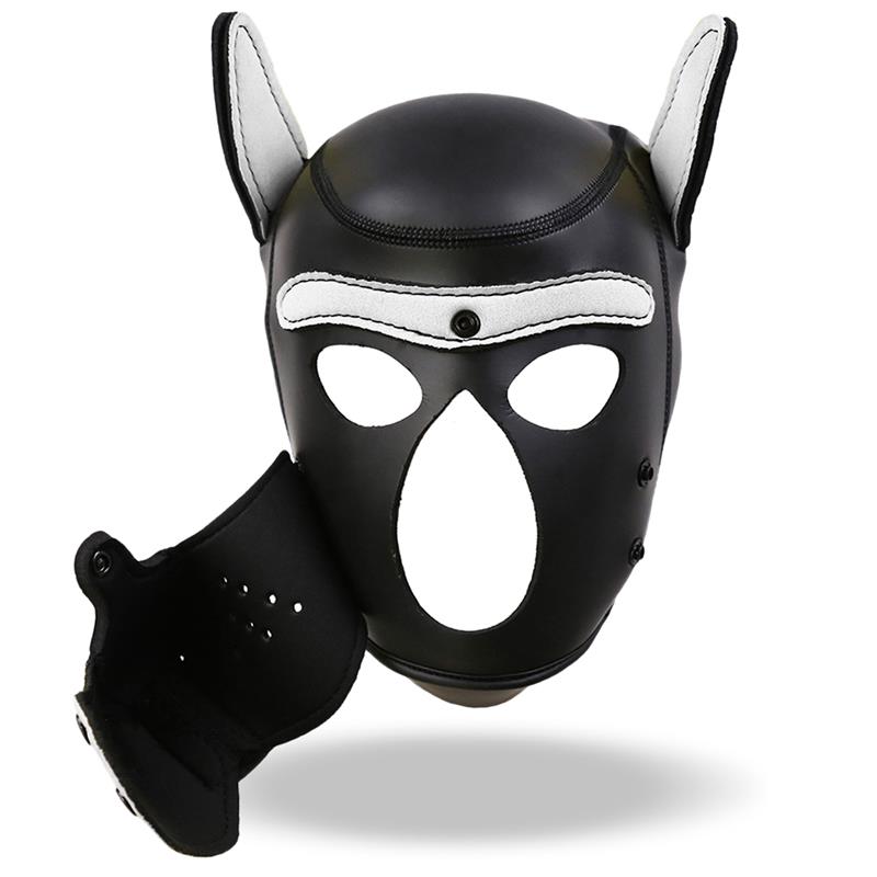 IntoYou Black And White Neoprene Dog Hound Hood - Loveangels