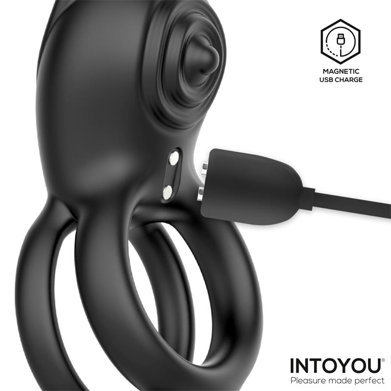 IntoYou Konny Vibrating Rabbit Double Ring With Remote - Loveangels