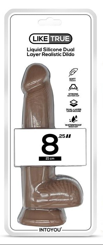 IntoYou Like True Dual Layer Silicone Dildo 8.25 Inch - Loveangels